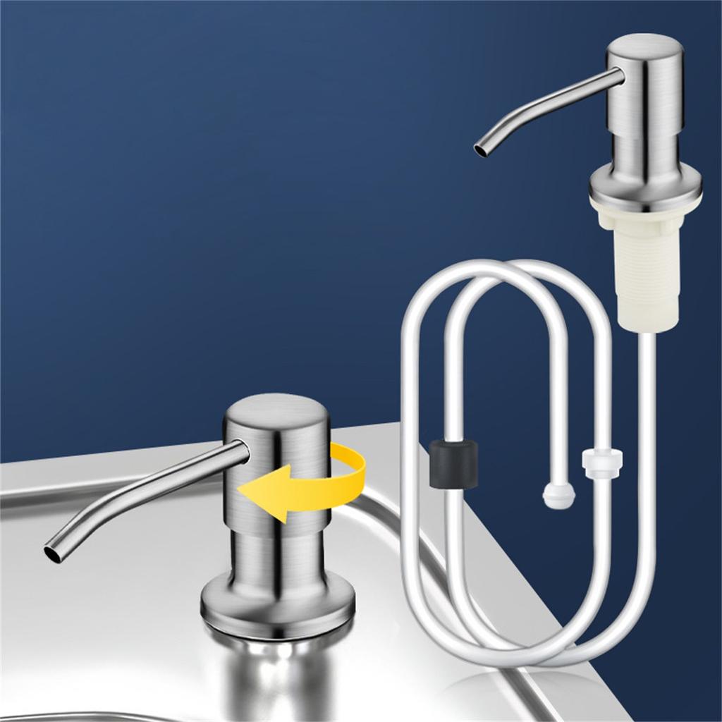 45-дюймовый дозатор мыла для кухни из нержавеющей стали для рук, бутылка для жидкости, комплект трубок