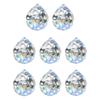8Pieces 20mm Hanging Crystal Prisms Ball for Sunatchers and Chandelier Pendants for Creating Rainbow Reflection Decors
