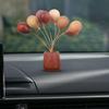 Wooden Balloon Ornament Farmhouse Rustic Mini Balloon Figurine Statue Home Office Living Room Car Dashboard Decoration Ornament