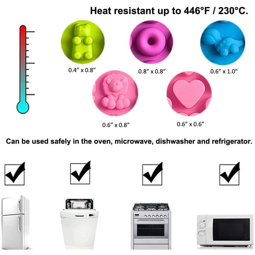Силиконовые формы для мармелада, антипригарные формы для шоколада, инструменты для DIY шоколада, торта, конфет, формы для выпечки пончиков различной формы
