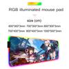Azur lane Коврик для мыши RGB Игровой коврик для мыши Большой светодиодный коврик Настольный коврик для ПК Светящийся коврик для мыши Большие коврики для клавиатуры Настольный ковер С подсветкой