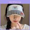 Checkered Printed Black Summer Sun Hat Outdoor Sunshade Breathable Duckbill Cap