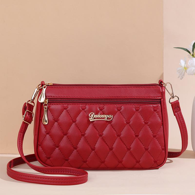 Pretty Embroidery Sling Bag Women Multiple Pockets and Large Capacity Shoulder Bag Fashion Women Bag KTY