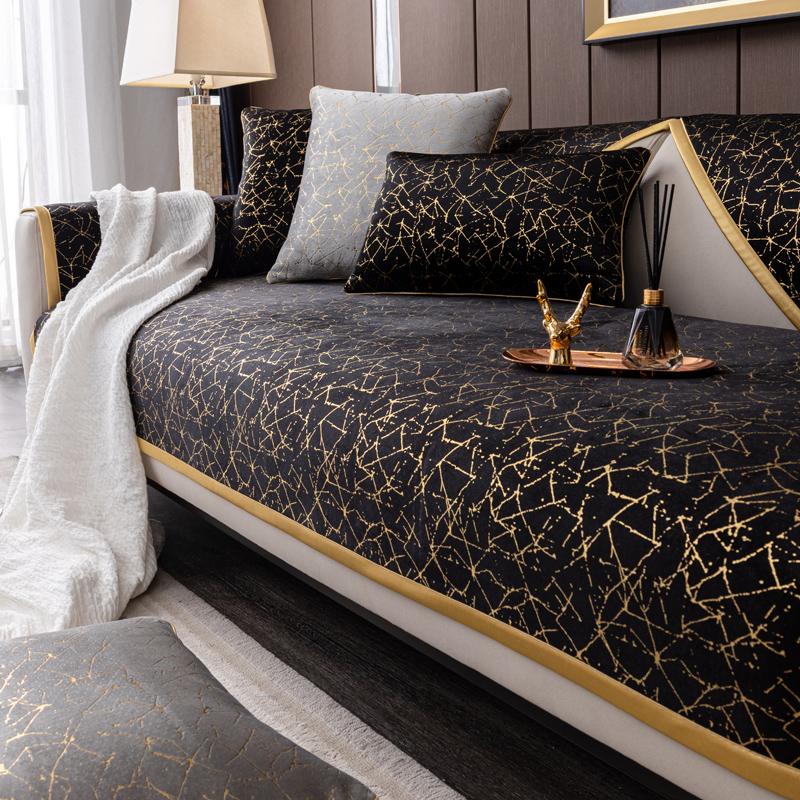 Чехол для дивана Nordic Light luxury, подушка в форме буквы L, кожаный чехол для дивана Four Seasons, нескользящее полотенце для декора гостиной