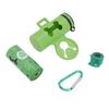 Dog Poop Bag Dispenser Degradable Hands Free Portable Pet Waste Bag Holder with Hook and Metal Key