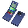 Чехол ZM11 для iPhone 13 Pro Max с вертикальными слотами для карт, чехол из полиуретановой кожи с подставкой и покрытием из ТПУ