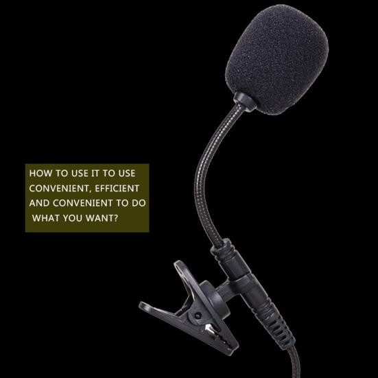 Проводной микрофон Высокочувствительный Всенаправленный Захват Защита от свиста Чистое Качество Звука 3,5 мм Чистый Звук Мини Петличный Микрофон для Конференции