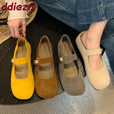 Мода 2025 Новая Мода Металлические Женские Туфли Мэри Джейн Балетки Повседневная Женская Мягкая Обувь Неглубокие Женские Балетки Обувь Лолиты