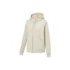 Li Ning Fitness Series Solid Color Loose Fit Hooded Sweatshirt Women Sweatshirt Foam-Khaki AWDT524-2