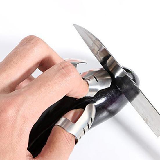 4 шт., защита для пальцев, пищевая защита от ржавчины, защита для пальцев из нержавеющей стали, нарезка, предотвращение травм, инструменты для дома