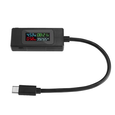USB C Тестер 4 30В 0 6.5А Напряжение Ток Емкость Мощность Метр Тип C Цифровой Мультиметр