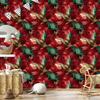 Ink Red, Burgundy and Sea Blue Wallpaper for Living Room and Bedroom 50x1000