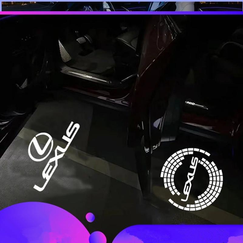 Светодиодная эмблема на дверь автомобиля, приветственный свет, лампа подсветки для Lexus RX ES GX LS LX IS GS RC UX Series GX470 ES250 LX570 IS250 Аксессуар