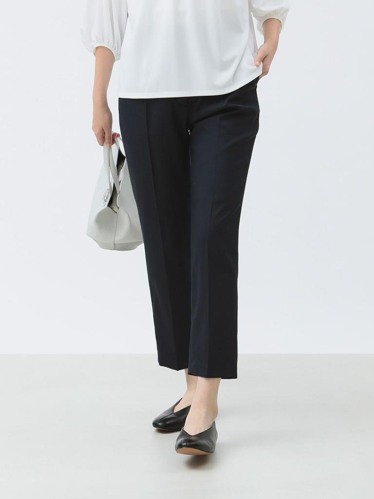 B:MING LIFE STORE by BEAMS Women's Center Press Pants (S-L) Navy 2 L