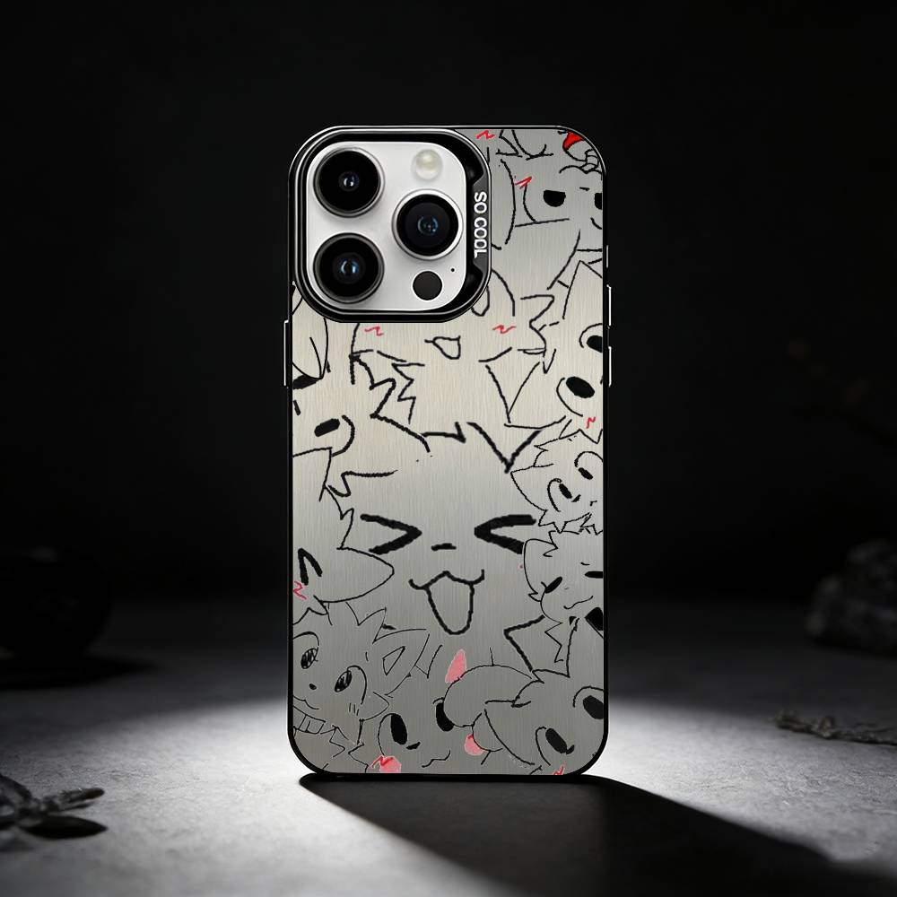 Cartoon Cute A-Boykisser Phone Case For iPhone 17,16,15,14,13,12,11 Plus,Pro Max,XS,Colored silver phone case