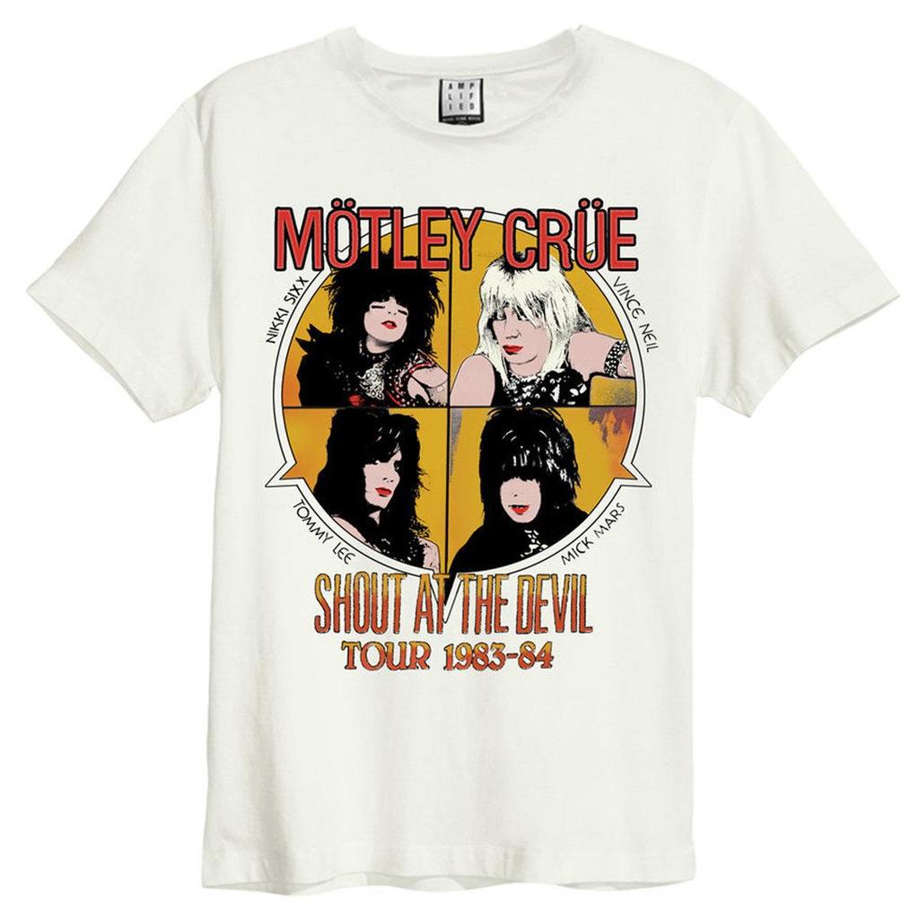 Amplified Unisex Adult Shout At The Devil Motley Crue T-Shirt
