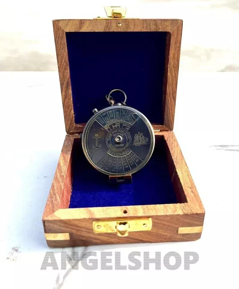 Antique Vintage Brass Pocket Compass Brass Nautical Compass Marine Compass Gift