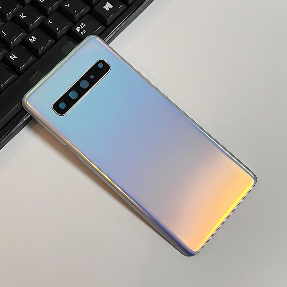 Крышки задней панели Крышка аккумулятора Корпус Для Samsung Galaxy S10 5G Версия Задняя стеклянная крышка