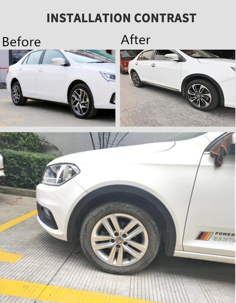 59''*1.57'' Защита расширителей колесных арок автомобиля Черный Универсальный