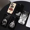 Аниме Баки Х-Ханма Чехол для телефона для iPhone 17 16 15 14 13 12 Max Plus Силиконовый Черный Чехол