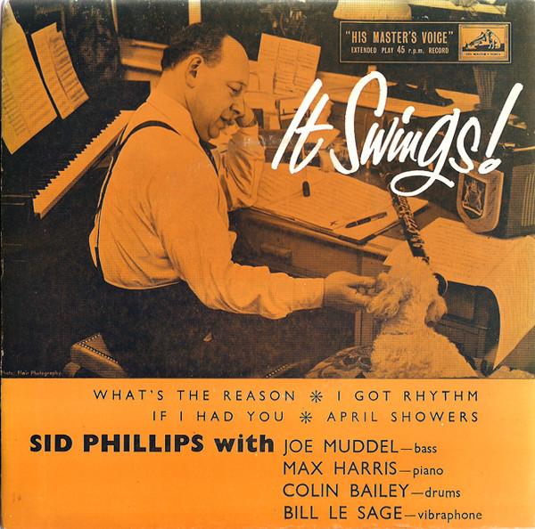 Пластинка 7 дюймов SID PHILLIPS JOE MUDELE MAX HARR It Swings 7EG8363 His Masters Vo 1958 UK Джаз Б/у