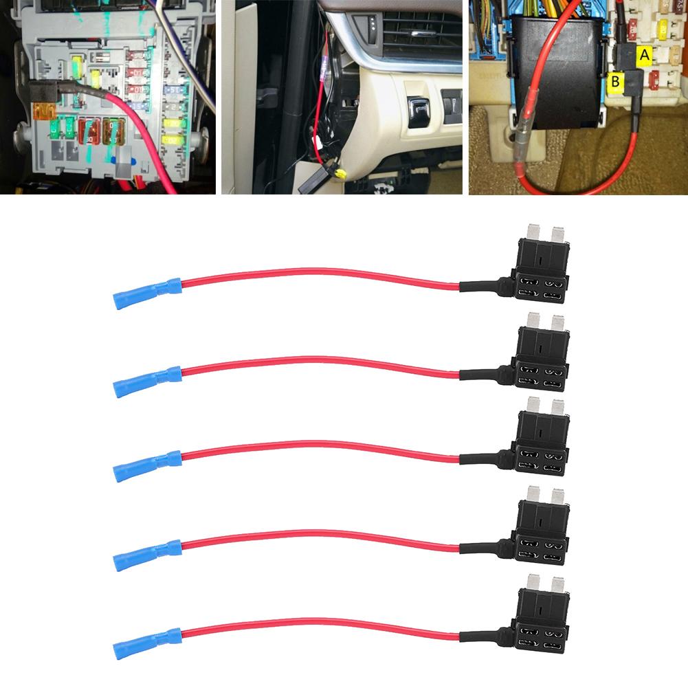 5 шт. автомобильный дополнительный контур средний стандартный держатель блока предохранителей