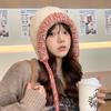 Hat Female Sweet Temperament Knitted Wool Hat Winter Warm Ear Protector Hat Student Bag Hat
