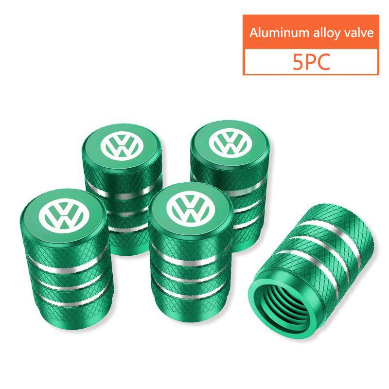 Car Key Chain Zinc Alloy Keychain Car Valve Caps Car Key Ring For VW Volkswagen Polo Passat B5 B6 B7 T4 T5 Golf Car Accessories