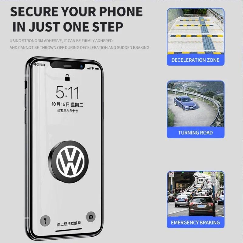 B6 2025 Горячий Для Автомобильный Держатель Телефона Магнитный Черный Технологический Адсорбционный Кронштейн Для Volkswagen Polo Golf 3
