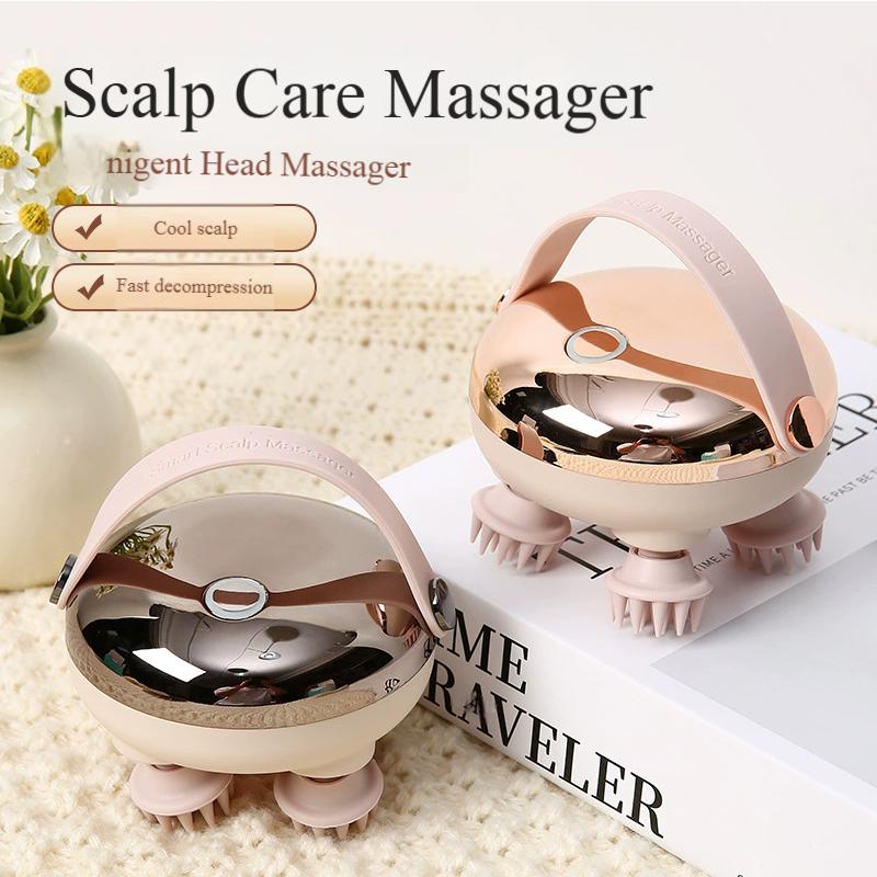 New Scalp Massager, Electric Head Relaxation Tool for Home Meridian Therapy & Stress Relief, Portable Design