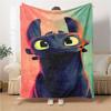 Dragon Yellow Eyes Blanket Soft Throw Blanket For Home Bedroom Bed Sofa Travel Office Solid Christmas Blanket