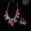 Комплект серег-кистей и ожерелья с кристаллами в форме капли - Роскошная элитная цепочка для ключицы для женщин
