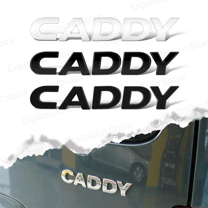 SVLHP1 Car Styling Decor Word Letter Metal Car Sticker Trunk Emblem Badge Decal For VW Volkswagen Caddy Logo Golf Passat Jetta Touran