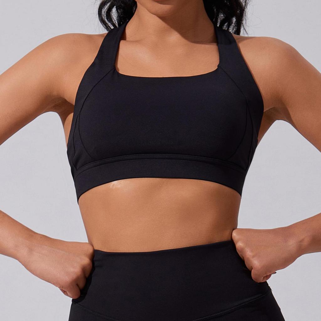 Европейский и американский спортивный бюстгальтер для женщин с высокой степенью поддержки и ощущением облака: Ударопрочный, Высокоэластичный Топ для Йоги для Бега и Фитнеса на Открытом Воздухе