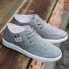 Canvas Shoes for Men Breathable Lace-Up Men Casual Shoes Classic Lightweight Walking Footwear Comfortable Non-Slip Men Sneakers