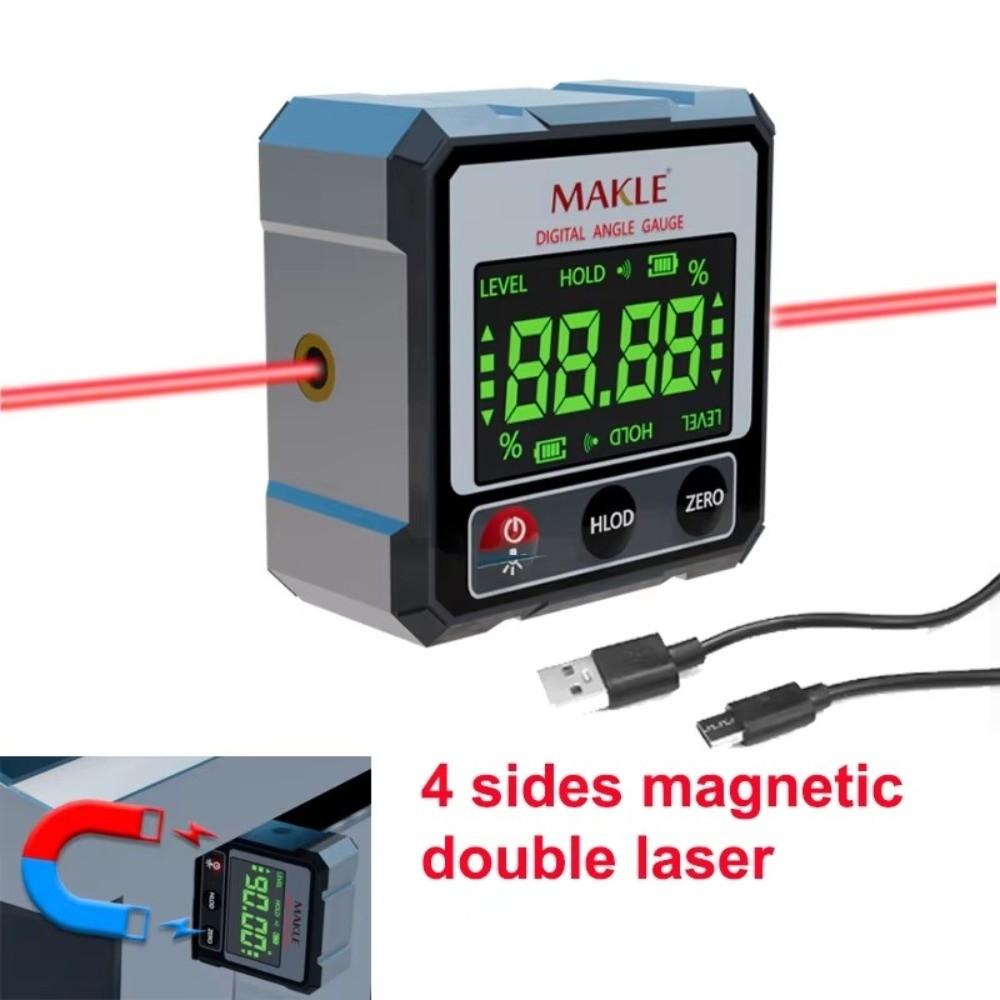 Goniometer Digital Protractor Laser Level Ruler Measurement Electronic Tool