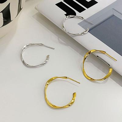 Серьги Sense Mobius C-type Simple Design, легкие, роскошные, высокого класса, нишевые серьги