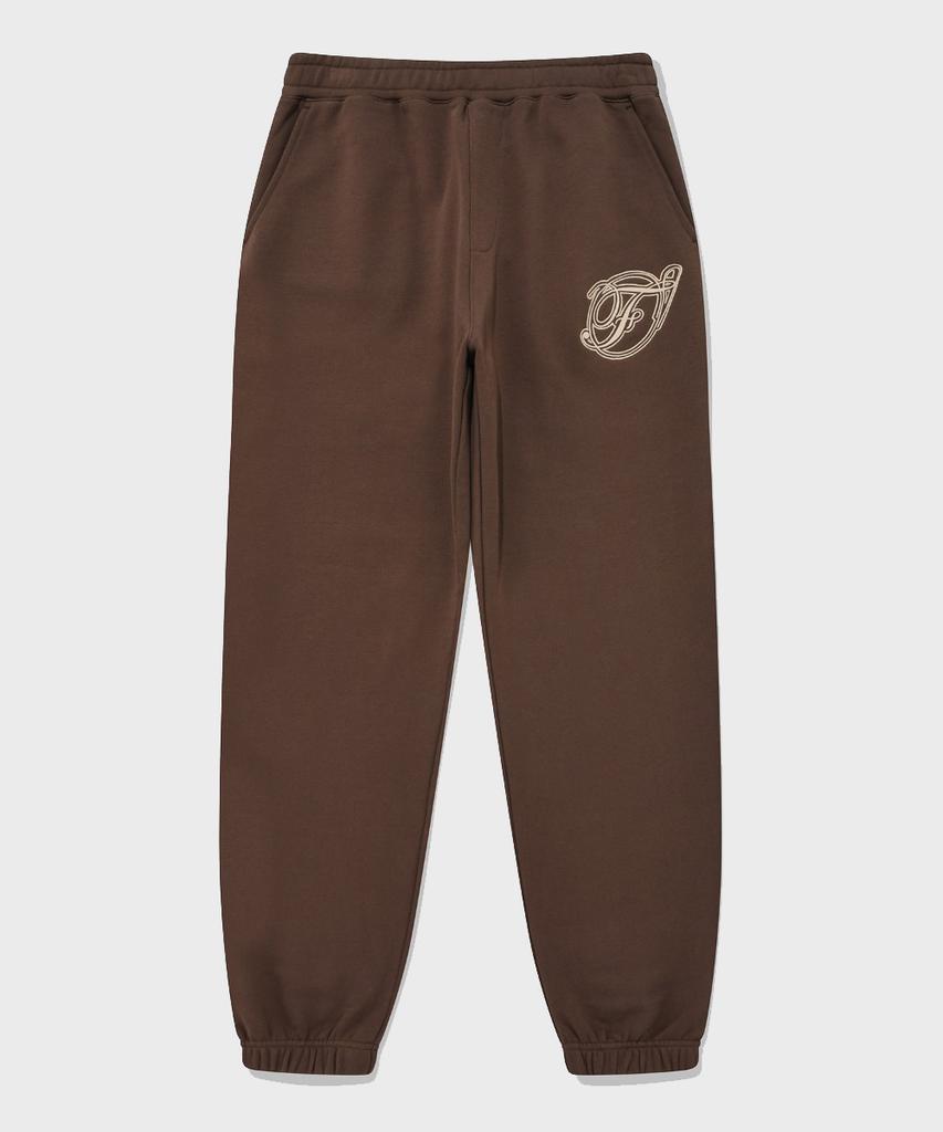 FALLETT Flowing Logo Jogger Pants Brown