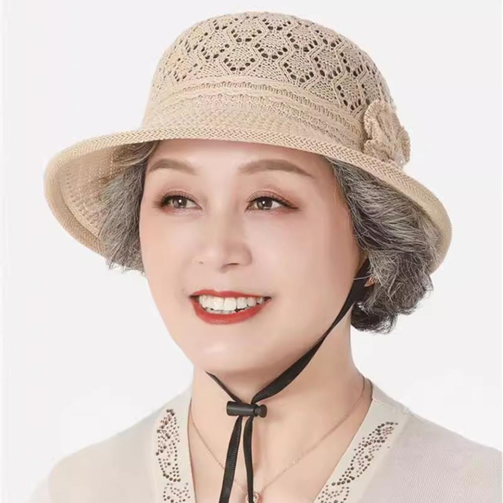 Защита от солнца Цветок Жемчуг Плетеная шляпа Складная Плетеная шляпа-ведро Ручная работа Солнечная шляпа Для улицы
