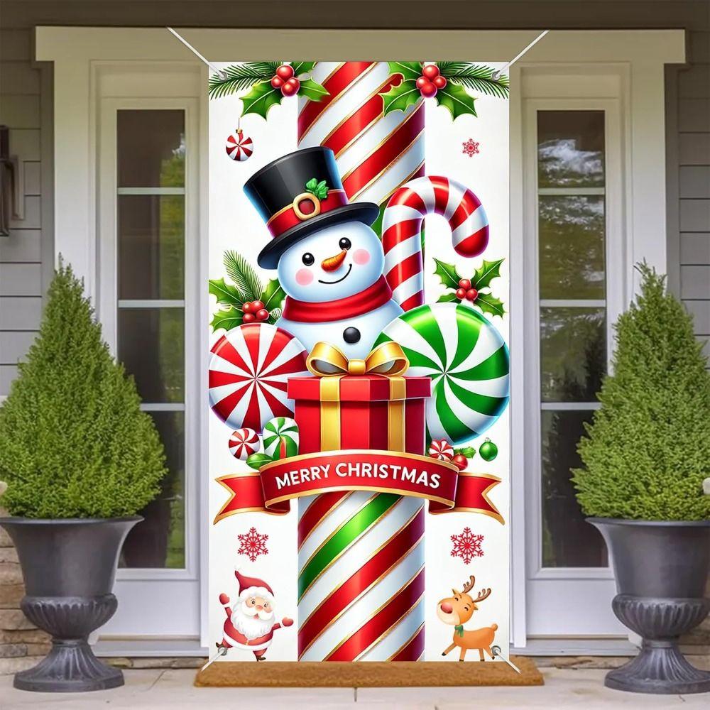 Door Hanging Christmas Door Banner Atmosphere Arrangement Window Sign Banners Door Frame