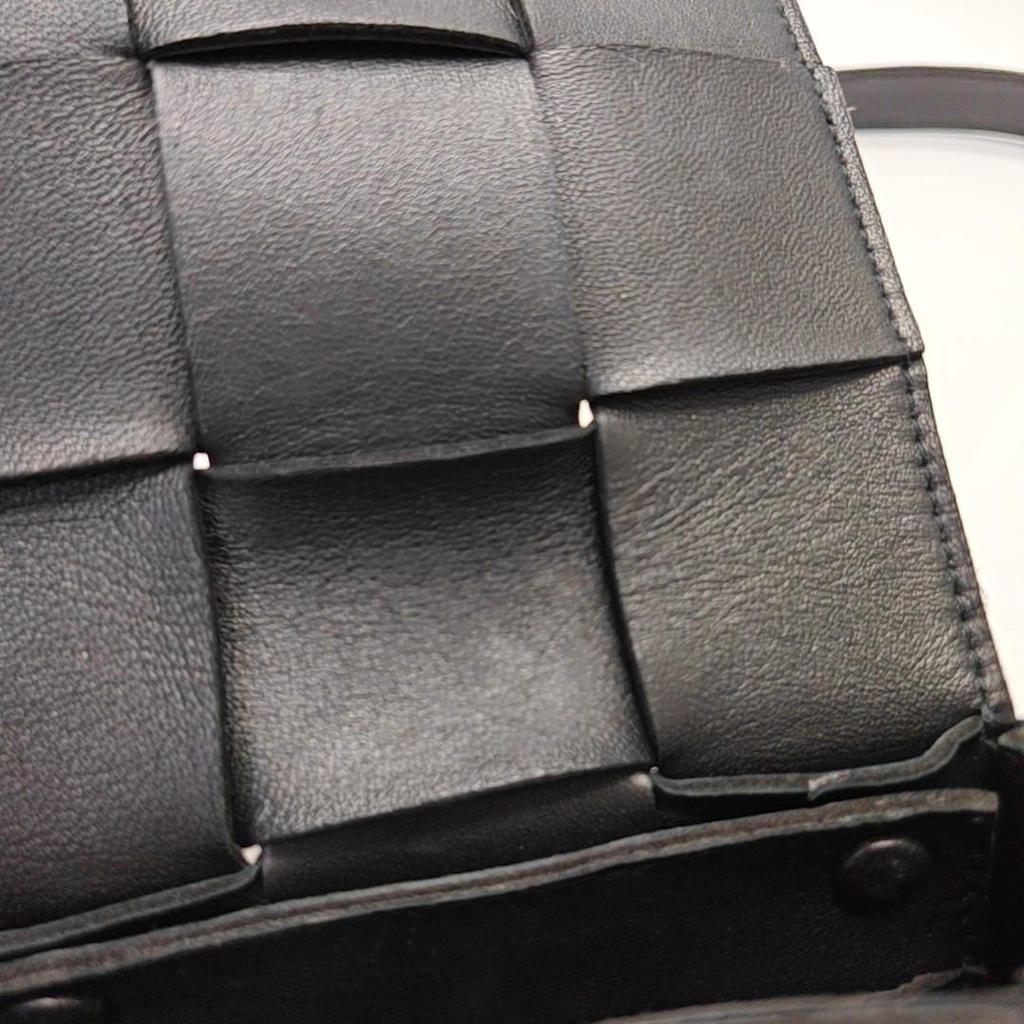 [Pre-Owned] Bottega Veneta Mini Cassette Bag 'Black/Gold' - Very Good #1QGPJ0R
