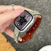 Vintage star double-stud denim thin watch band for Apple Watch Series 12 11 10 SE1 2 3/Ultra4 3 2 1 38-49mm