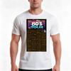 80s Movie Tour Tshirt Summer Casual Cotton Tee Oversized Streetwear Tops Vintage Graphic Print Loose Fit Short Sleeve