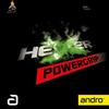 Накладка для настольного тенниса andro Hexer Power Grip Spin, Зеленая, 1.9 мм, Одобрена ITTF