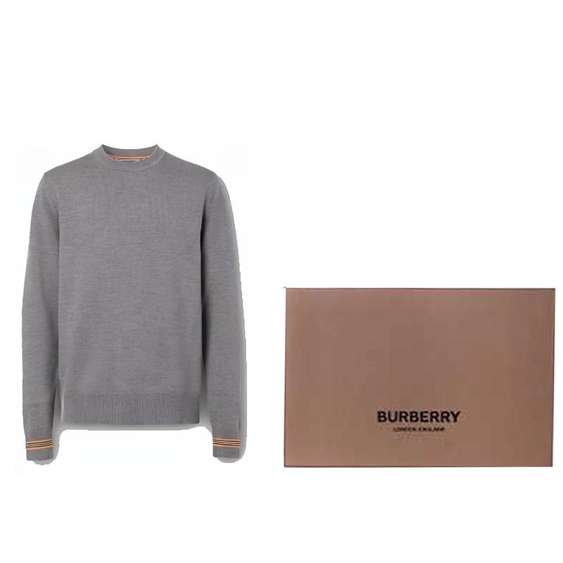 Burberry Icon Stripe trim crew-neck pullover 80332031