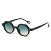 Retro Round Women Sunglasses Fashion Rivets Decoration Men Punk Shades Uv400 Leopard Sun Glasses