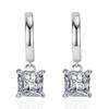 Square Zircon Simple Temperament Earrings Earrings European and American Square Diamond Earrings Geometric Earrings Earrings
