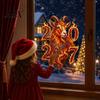 Removable PVC Glass Film Chinese New Year Window Decoration, 2027 Goat Static Clings, Zodiac Non-Adhesive Decoration Decals, Reusable Lunar Christmas
