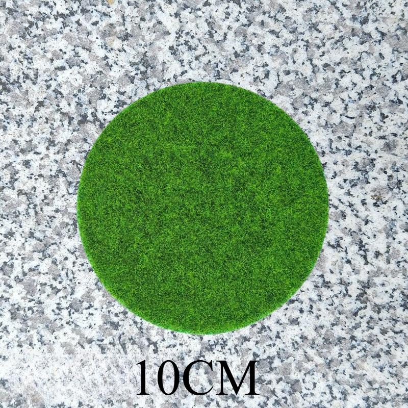 5 шт. Круглый искусственный газон, Искусственный мох, Миниатюрный ландшафт, Зеленые растения, Уличный ковер, Материал для DIY-декора