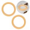 2 Pack Silicone Coffee Machine Gasket Silicone Seals Easy Installation Outlet Valves Rings Perfect for Various Models